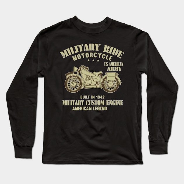 "Military Ride" Long Sleeve T-Shirt by KSRA Tee Store